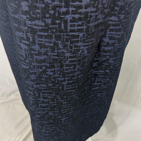 Adrianna Papell Black Textured Dress with Beaded Neckline Size 16W - Picture 5 of 10